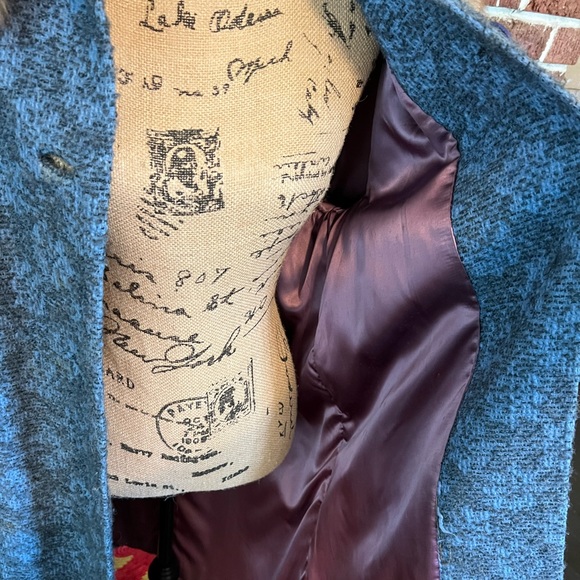 VINTAGE 1950’s-1960’s car coat with fur collar - Picture 5 of 6